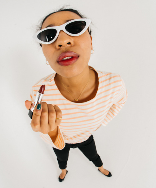 GIMME GIMME(ギミーギミー)の「【GIMME GIMME】Cat eye sunglasses gima22s007(サングラス・レディース・ブラック/ホワイト・FREE)」の8枚目の写真