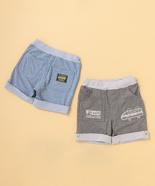 kladskap(クレードスコープ)の「電車刺しゅう5分丈カットパンツ(その他パンツ・キッズ・ブルー/チャコール・80cm/90cm/110cm/100cm/120cm/130cm)」の14枚目の写真