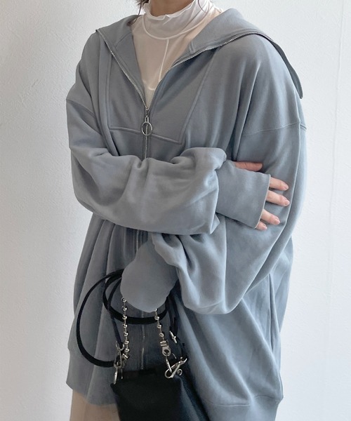 w closet（ダブルクローゼット）の「アウトロックタートルネックプルオーバー（Tシャツ/カットソー・レディース・ブラック/オフホワイト/イエロー系・FREE）」の6枚目の写真
