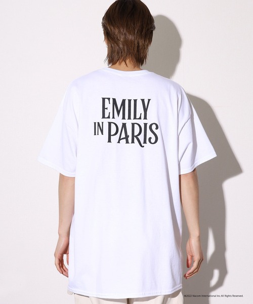 ROOPTOKYO(ループトウキョウ)の「ROOPTOKYO限定:EMILY IN PARIS バックロゴプリントS/S Tee 半袖Tシャツ ロゴT(Tシャツ/カットソー・レディース・ホワイト/ブラック/ライトピンク・L/M/S/XL)」の5枚目の写真