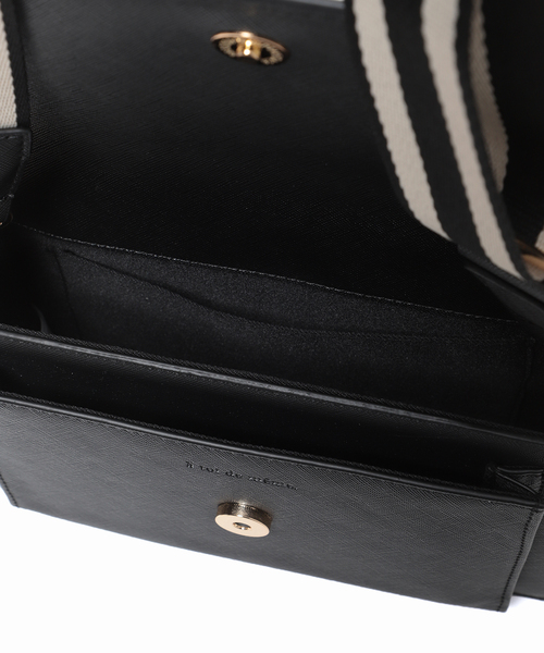 B.C STOCK（ベーセーストック）の「ラインテープショルダー（ショルダーバッグ・レディース・ブラック/アイボリー・FREE）」の18枚目の写真