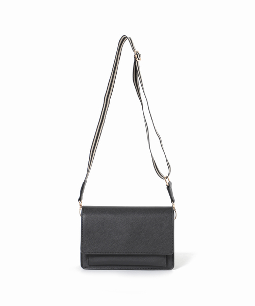 B.C STOCK（ベーセーストック）の「ラインテープショルダー（ショルダーバッグ・レディース・ブラック/アイボリー・FREE）」の22枚目の写真