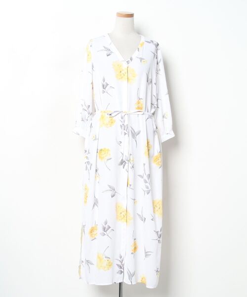 ブランド古着 花柄7分袖ワンピース ワンピース Mercuryduo マーキュリーデュオ のファッション通販 Zozoused