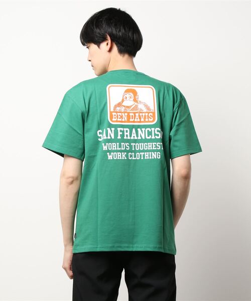 BEN DAVIS(ベンデイビス)の「《BEN DAVIS》script logo PRINT TEE(Tシャツ/カットソー・メンズ・ワインレッド/ブラック/グリーン/ホワイト・MEDIUM/X-LARGE/LARGE/SMALL/XX-LARGE)」の7枚目の写真