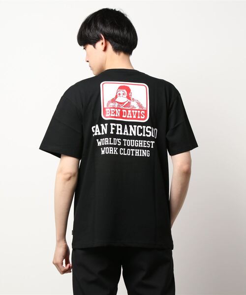 BEN DAVIS(ベンデイビス)の「《BEN DAVIS》script logo PRINT TEE(Tシャツ/カットソー・メンズ・ワインレッド/ブラック/グリーン/ホワイト・MEDIUM/X-LARGE/LARGE/SMALL/XX-LARGE)」の6枚目の写真