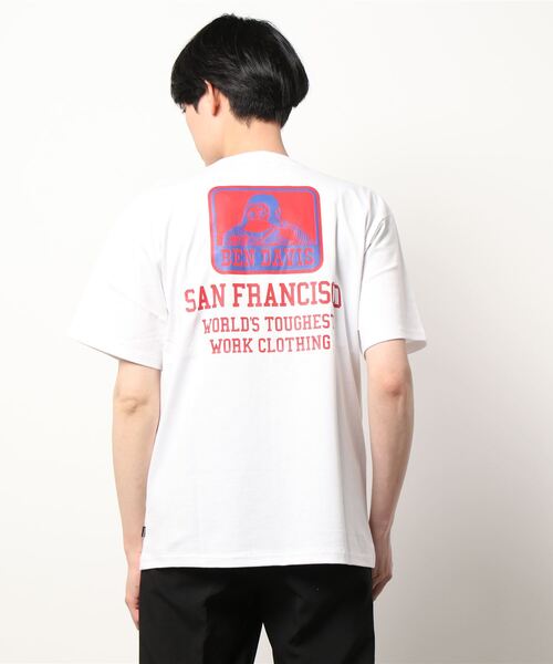BEN DAVIS(ベンデイビス)の「《BEN DAVIS》script logo PRINT TEE(Tシャツ/カットソー・メンズ・ワインレッド/ブラック/グリーン/ホワイト・MEDIUM/X-LARGE/LARGE/SMALL/XX-LARGE)」の5枚目の写真