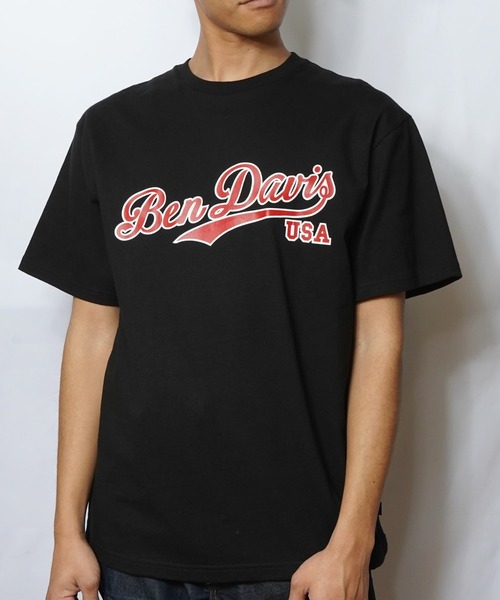 BEN DAVIS(ベンデイビス)の「《BEN DAVIS》script logo PRINT TEE(Tシャツ/カットソー・メンズ・ワインレッド/ブラック/グリーン/ホワイト・MEDIUM/X-LARGE/LARGE/SMALL/XX-LARGE)」の4枚目の写真
