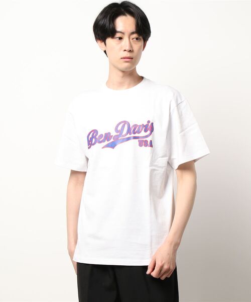 BEN DAVIS(ベンデイビス)の「《BEN DAVIS》script logo PRINT TEE(Tシャツ/カットソー・メンズ・ワインレッド/ブラック/グリーン/ホワイト・MEDIUM/X-LARGE/LARGE/SMALL/XX-LARGE)」の11枚目の写真