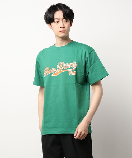 BEN DAVIS(ベンデイビス)の「《BEN DAVIS》script logo PRINT TEE(Tシャツ/カットソー・メンズ・ワインレッド/ブラック/グリーン/ホワイト・MEDIUM/X-LARGE/LARGE/SMALL/XX-LARGE)」の12枚目の写真