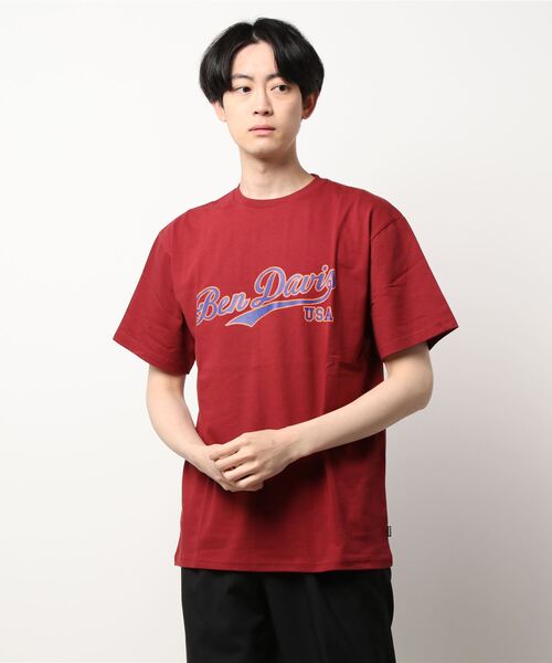 BEN DAVIS(ベンデイビス)の「《BEN DAVIS》script logo PRINT TEE(Tシャツ/カットソー・メンズ・ワインレッド/ブラック/グリーン/ホワイト・MEDIUM/X-LARGE/LARGE/SMALL/XX-LARGE)」の13枚目の写真
