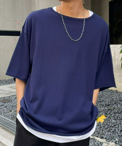 CIAOPANIC(チャオパニック)の「涼しい着心地、アンサンブルタンク付きニット(ニット/セーター・メンズ・ブラック/グレー/ネイビー/イエロー・MEDIUM/LARGE)」の3枚目の写真