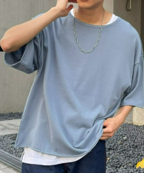 CIAOPANIC(チャオパニック)の「涼しい着心地、アンサンブルタンク付きニット(ニット/セーター・メンズ・ブラック/グレー/ネイビー/イエロー・MEDIUM/LARGE)」の2枚目の写真