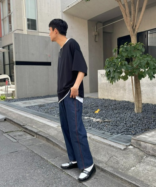 CIAOPANIC(チャオパニック)の「涼しい着心地、アンサンブルタンク付きニット(ニット/セーター・メンズ・ブラック/グレー/ネイビー/イエロー・MEDIUM/LARGE)」の8枚目の写真