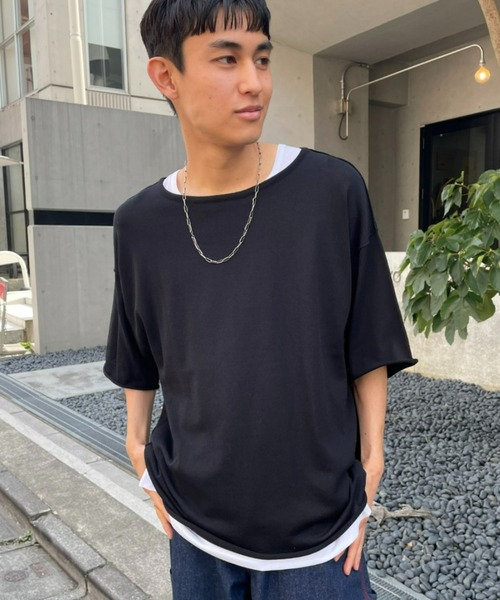 CIAOPANIC(チャオパニック)の「涼しい着心地、アンサンブルタンク付きニット(ニット/セーター・メンズ・ブラック/グレー/ネイビー/イエロー・MEDIUM/LARGE)」の5枚目の写真