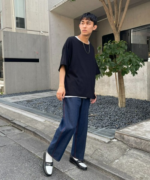 CIAOPANIC(チャオパニック)の「涼しい着心地、アンサンブルタンク付きニット(ニット/セーター・メンズ・ブラック/グレー/ネイビー/イエロー・MEDIUM/LARGE)」の9枚目の写真