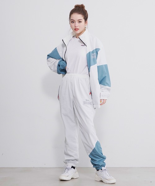 LONSDALE(ロンズデール)の「LONSDALE/ロンズデール リフレクタープリント ポケット付き 裏メッシュ クレイジー切替 ナイロン トレーニングパンツ トラックパンツ(その他パンツ・メンズ・ホワイト/ブラック/ブルーグリーン・LL/M/L)」の10枚目の写真