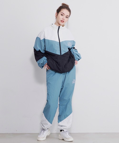 00s NIKE ナイロントラックパンツ リフレクターライン L 黒