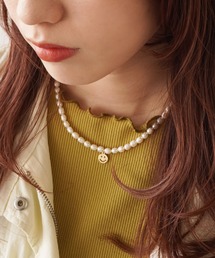 ammy. | 【 ammy. / エイミードット 】 アジャストバックル 淡水パール ネックレス チャーム付き(ネックレス)