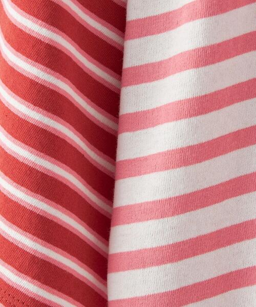 CITEN（シテン）の「＜CITEN（シテン）＞クレイジーパターン ボーダー ショート Tシャツ（Tシャツ/カットソー・レディース・ピンク/ライム/イエロー・FREE）」の20枚目の写真