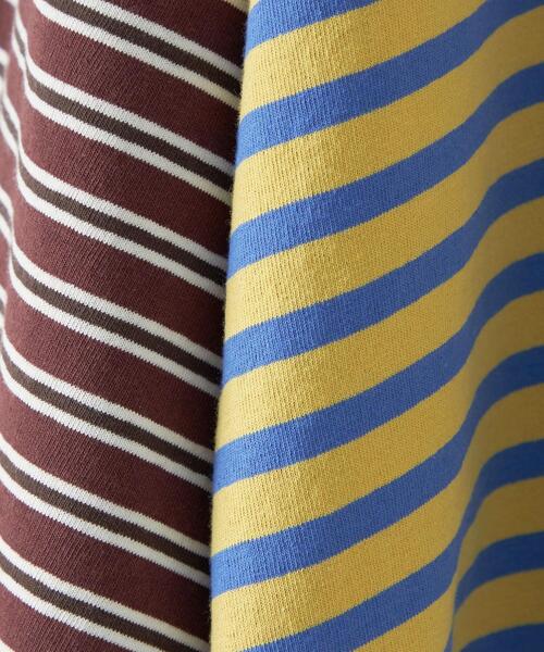 CITEN（シテン）の「＜CITEN（シテン）＞クレイジーパターン ボーダー ショート Tシャツ（Tシャツ/カットソー・レディース・ピンク/ライム/イエロー・FREE）」の15枚目の写真