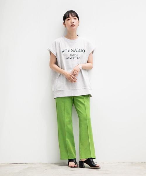 LOWRYS FARM(ローリーズファーム)の「オーバーサイズプリントTシャツ 288952(Tシャツ/カットソー・レディース・ホワイト/チャコールグレー/ブラウン/グレー・FREE)」の8枚目の写真