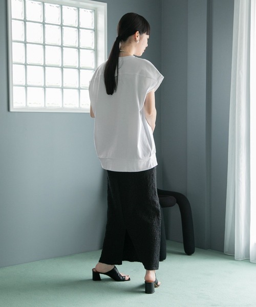 LOWRYS FARM(ローリーズファーム)の「オーバーサイズプリントTシャツ 288952(Tシャツ/カットソー・レディース・ホワイト/チャコールグレー/ブラウン/グレー・FREE)」の6枚目の写真