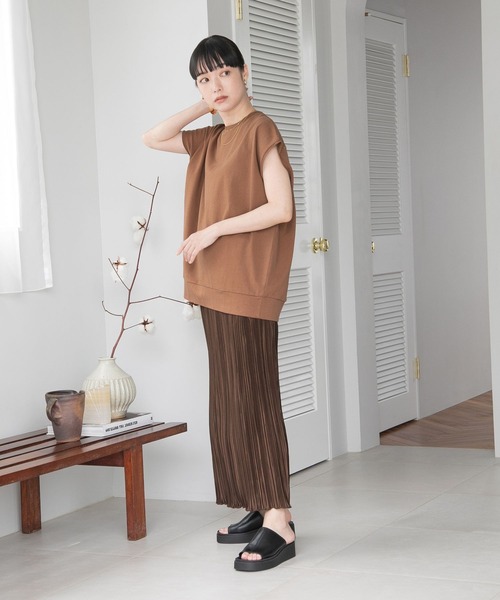 LOWRYS FARM(ローリーズファーム)の「オーバーサイズプリントTシャツ 288952(Tシャツ/カットソー・レディース・ホワイト/チャコールグレー/ブラウン/グレー・FREE)」の10枚目の写真