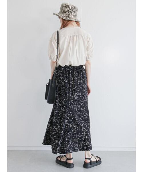 ehka sopo（エヘカソポ）の「レースビブ付チュニック（チュニック・レディース・ブラック/ベージュ/オフホワイト・ﾌﾘ-）」の15枚目の写真