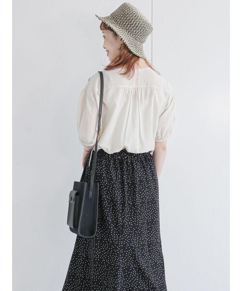 ehka sopo（エヘカソポ）の「レースビブ付チュニック（チュニック・レディース・ブラック/ベージュ/オフホワイト・ﾌﾘ-）」の16枚目の写真