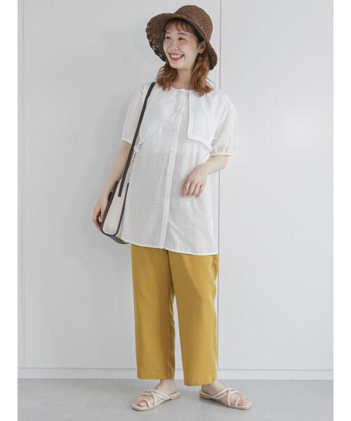 ehka sopo（エヘカソポ）の「レースビブ付チュニック（チュニック・レディース・ブラック/ベージュ/オフホワイト・ﾌﾘ-）」の17枚目の写真