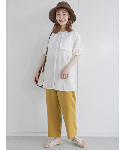 ehka sopo（エヘカソポ）の「レースビブ付チュニック（チュニック・レディース・ブラック/ベージュ/オフホワイト・ﾌﾘ-）」の19枚目の写真