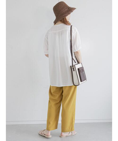 ehka sopo（エヘカソポ）の「レースビブ付チュニック（チュニック・レディース・ブラック/ベージュ/オフホワイト・ﾌﾘ-）」の20枚目の写真