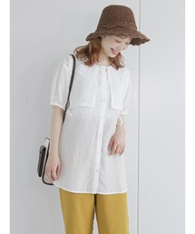 ehka sopo | レースビブ付チュニック(チュニック)