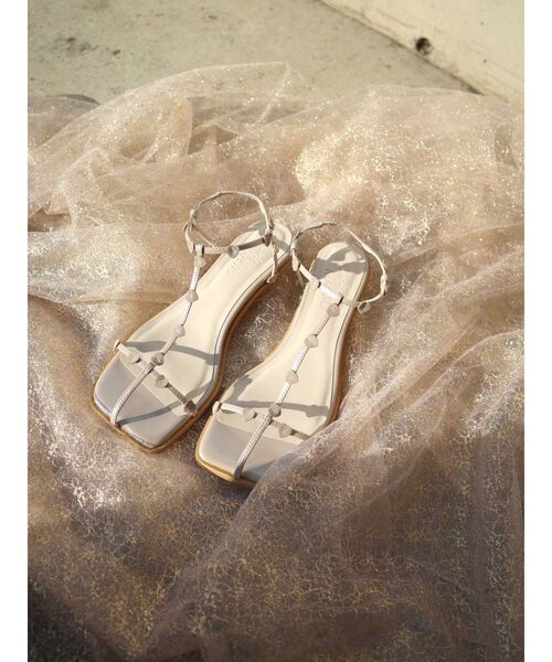 merry jenny(メリージェニー)の「ハートナローサンダル(サンダル・レディース・ブラック/ワイン/パープル・MEDIUM/LARGE)」の6枚目の写真