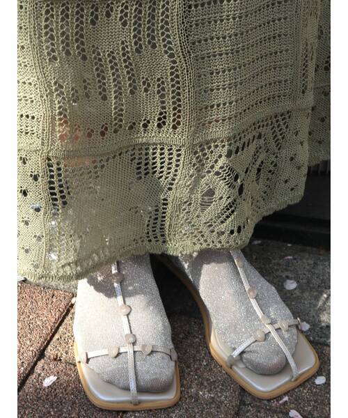 merry jenny(メリージェニー)の「ハートナローサンダル(サンダル・レディース・ブラック/ワイン/パープル・MEDIUM/LARGE)」の13枚目の写真