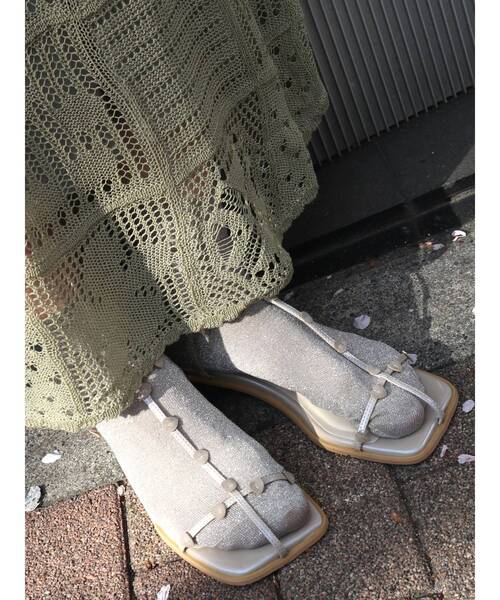 merry jenny(メリージェニー)の「ハートナローサンダル(サンダル・レディース・ブラック/ワイン/パープル・MEDIUM/LARGE)」の14枚目の写真