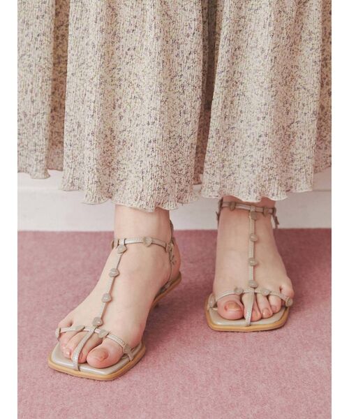 merry jenny(メリージェニー)の「ハートナローサンダル(サンダル・レディース・ブラック/ワイン/パープル・MEDIUM/LARGE)」の22枚目の写真