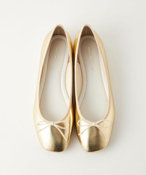 green label relaxing（グリーンレーベルリラクシング）の「スクエア バレエシューズ（バレエシューズ・レディース・ブラック/ブラウン/その他1/その他2/ナチュラル/ゴールド・23.5cm/24cm/24.5cm/23cm/25cm/25.5cm/22.5cm）」の4枚目の写真