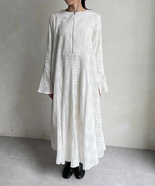 CAPRICIEUX LE'MAGE（カプリシューレマージュ）の「【AgAwd/アガウド】シャドーチェックワンピース（ワンピース・レディース・ホワイト/ブラック・FREE）」の18枚目の写真