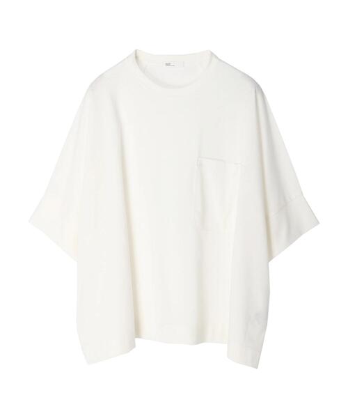 CRAFT STANDARD BOUTIQUE（クラフトスタンダードブティック）の「PKTチュニック　＊（Tシャツ/カットソー・レディース・ブラック/グレー/オフホワイト・FREE）」の4枚目の写真