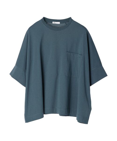 CRAFT STANDARD BOUTIQUE（クラフトスタンダードブティック）の「PKTチュニック　＊（Tシャツ/カットソー・レディース・ブラック/グレー/オフホワイト・FREE）」の12枚目の写真