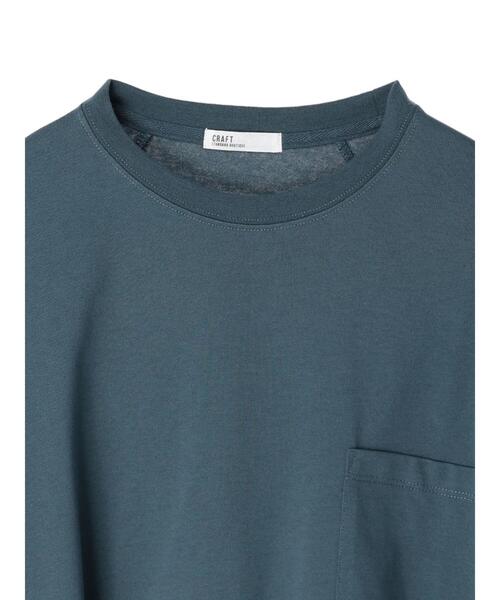 CRAFT STANDARD BOUTIQUE（クラフトスタンダードブティック）の「PKTチュニック　＊（Tシャツ/カットソー・レディース・ブラック/グレー/オフホワイト・FREE）」の14枚目の写真