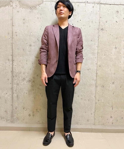 MICHEL KLEIN HOMME   （ミッシェルクランオム）の「ベジタブルスエードコンバーチブルジャケット（その他アウター・メンズ・ブラック/ブラウン/ボルドー・LARGE/X-LARGE/MEDIUM/46/48/51）」の7枚目の写真