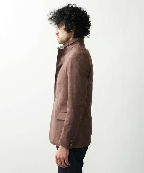 MICHEL KLEIN HOMME   （ミッシェルクランオム）の「ベジタブルスエードコンバーチブルジャケット（その他アウター・メンズ・ブラック/ブラウン/ボルドー・LARGE/X-LARGE/MEDIUM/46/48/51）」の11枚目の写真