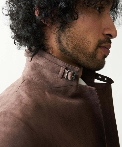 MICHEL KLEIN HOMME   （ミッシェルクランオム）の「ベジタブルスエードコンバーチブルジャケット（その他アウター・メンズ・ブラック/ブラウン/ボルドー・LARGE/X-LARGE/MEDIUM/46/48/51）」の19枚目の写真