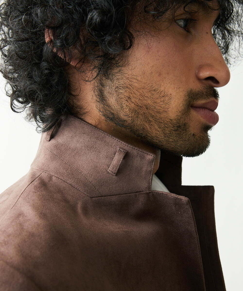 MICHEL KLEIN HOMME   （ミッシェルクランオム）の「ベジタブルスエードコンバーチブルジャケット（その他アウター・メンズ・ブラック/ブラウン/ボルドー・LARGE/X-LARGE/MEDIUM/46/48/51）」の20枚目の写真