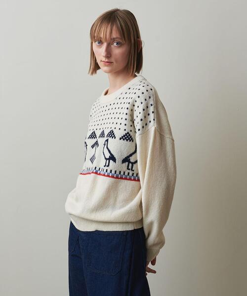 Stone  ネイビー ニットセーターS 楽天市場】STEVEN ALAN 23aw HAMILTON MOCK NECK KNIT LOOSE KNIT Size