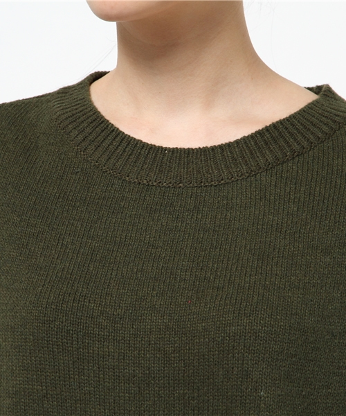 OUTLET（アウトレット）の「【WHO'S WHO gallery】MSニットコクーンワンピース（ワンピース・レディース・カーキ・FREE）」の5枚目の写真