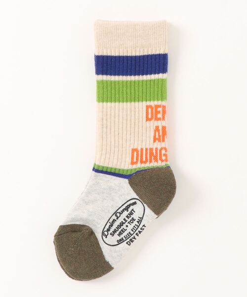 DENIM DUNGAREE（デニムダンガリー）の「D&D チューブ ソックス（ソックス/靴下・キッズ・ホワイト/グレー/アイボリー・SMALL/MEDIUM/LARGE/X-LARGE）」の3枚目の写真