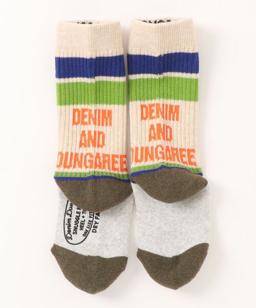 DENIM DUNGAREE（デニムダンガリー）の「D&D チューブ ソックス（ソックス/靴下・キッズ・ホワイト/グレー/アイボリー・SMALL/MEDIUM/LARGE/X-LARGE）」の4枚目の写真